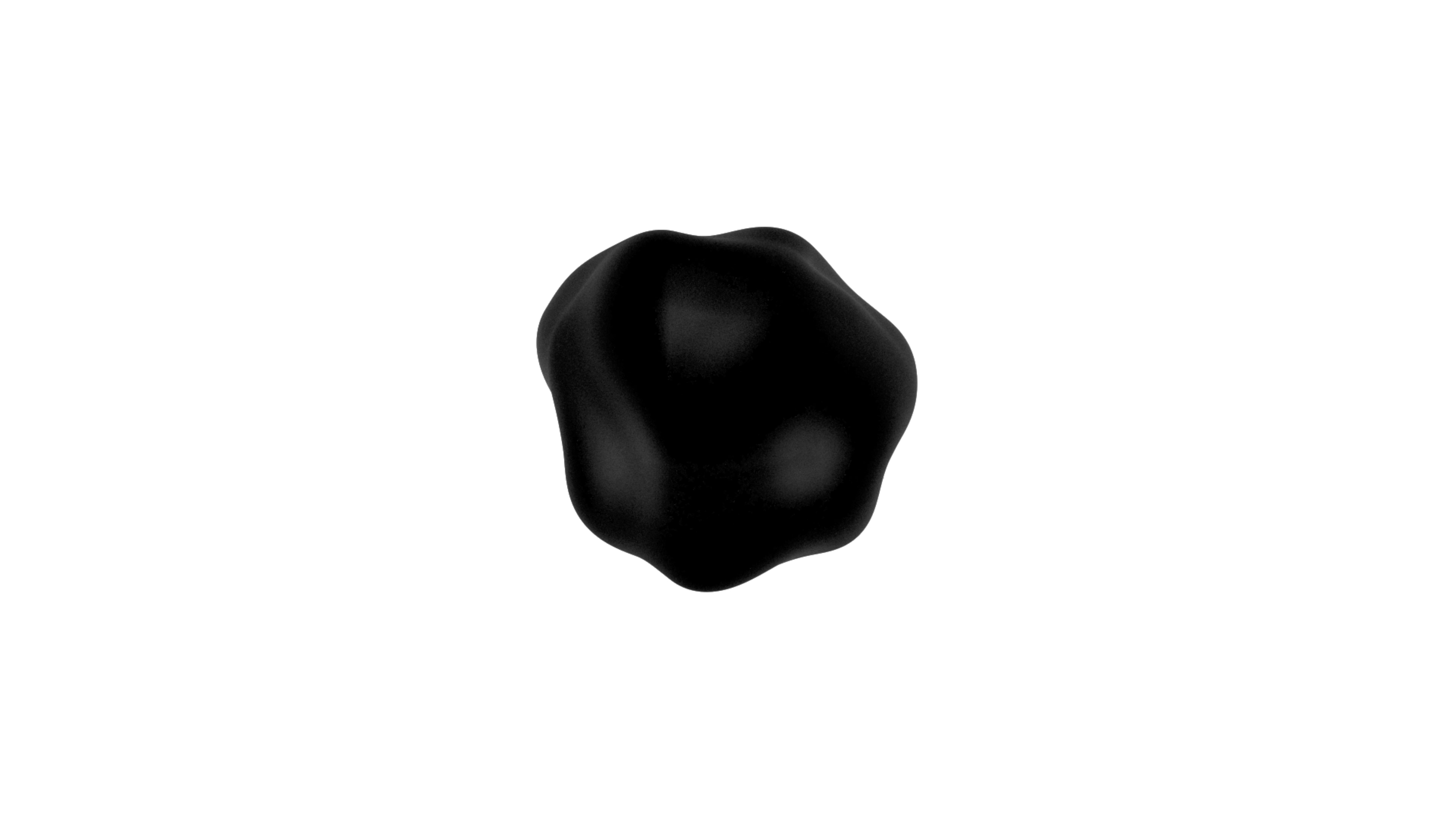 Black Orb on white background
