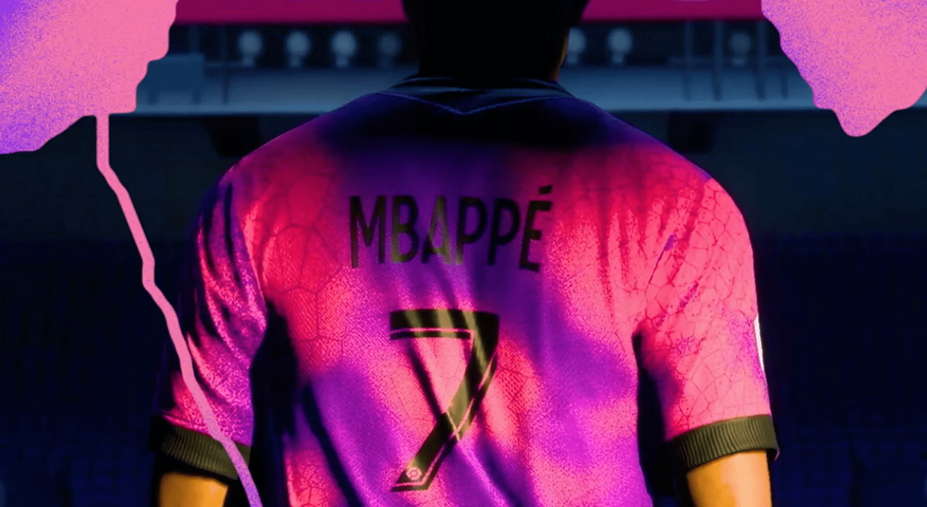back of mbappe's football jersey